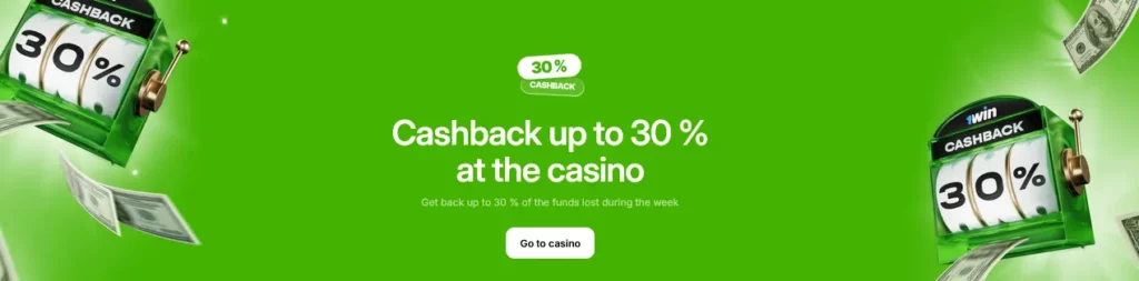 Casino Cashback System 1Win Casino Cashback System 1Win