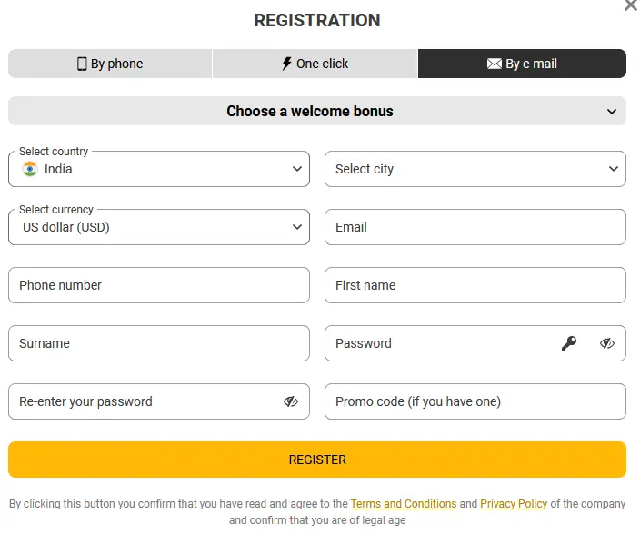 Email Registration at Melbet Email Registration at Melbet