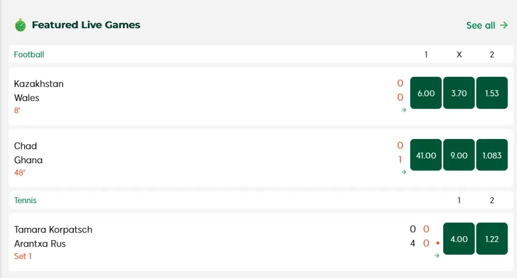 Live Betting Mr Green Live Betting Mr Green