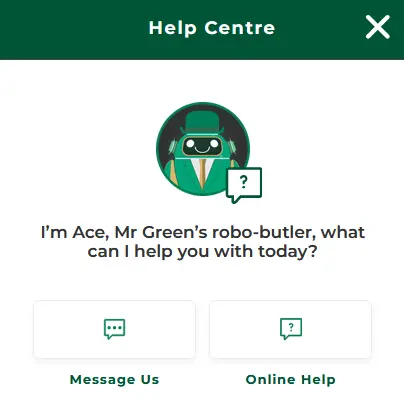 Mr Green Help Centre Mr Green Help Centre