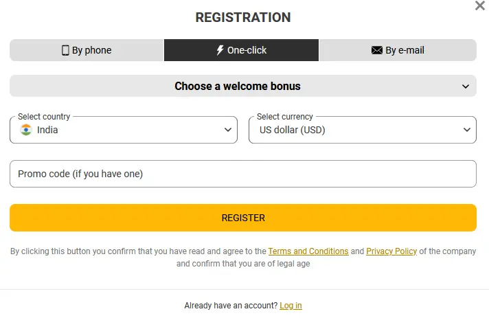 One-Click Registration at Melbet One-Click Registration at Melbet