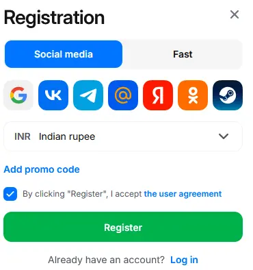 Social Network Registration 1Win Social Network Registration 1Win