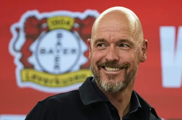 Erik Ten Hag at Bayer 04 Erik Ten Hag at Bayer 04