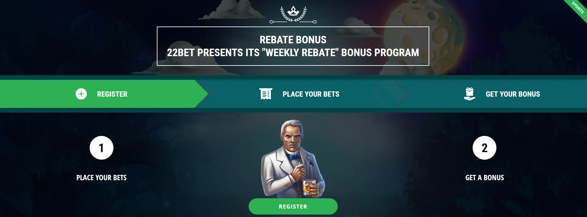 Weekly Rebate Bonus - 22bet Weekly Rebate Bonus - 22bet