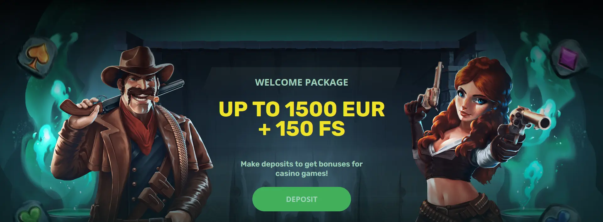 Welcome Package up to €1,500 + 150 Free Spins Welcome Package up to €1,500 + 150 Free Spins